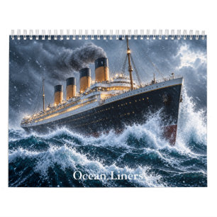 Calendário Marítimo Clássico de Transatlânticos