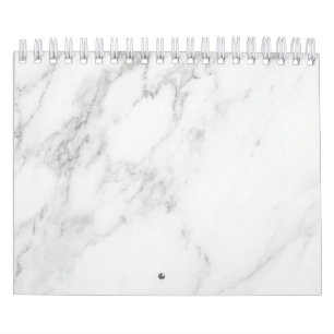 Calendário Mármore Branco