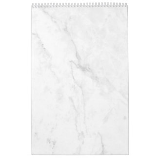 Calendário Mármore Branco