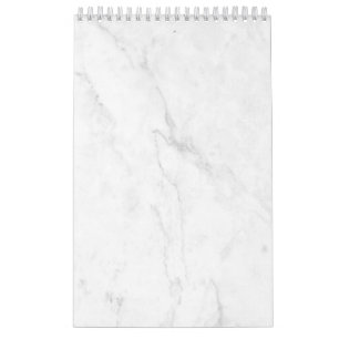 Calendário Mármore Branco