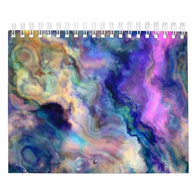 Calendário Mármore colorido (Capa)