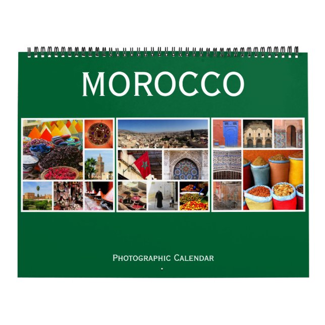 Calendário marrocos grande 2026 (Capa)