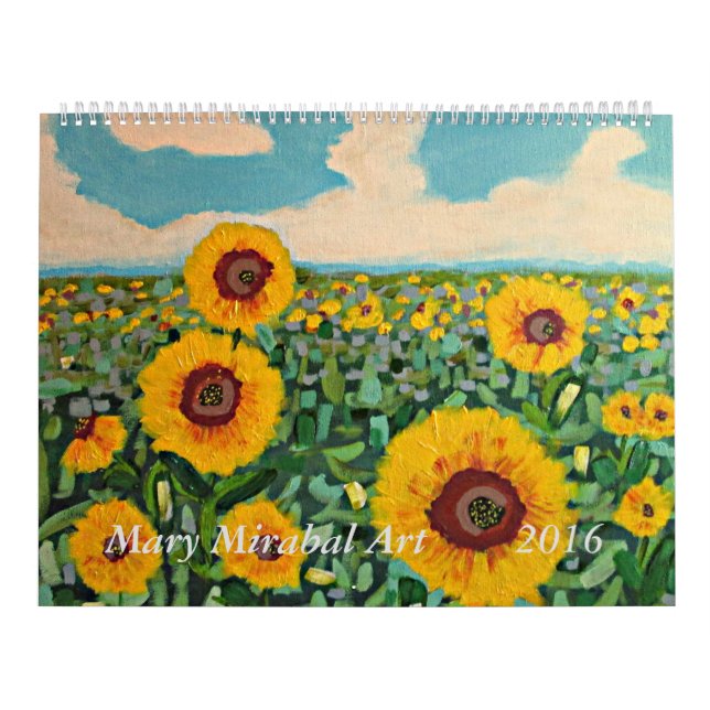 Calendário Mary Mirabal Art 2016 Calendar (Capa)