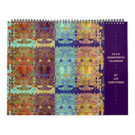 Calendário Maskyrinth de Lin Tarczynski para 2026