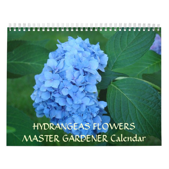 Calendário MASTER GARDENER Hortênsias Flores (Capa)
