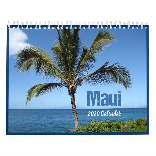 Calendário Maui Hawaii 2020 Beautiful Beach Wall Calendar (Capa)