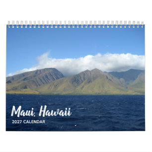 Calendário Maui Hawaii Beauily Beach Photoics 2022 Wall