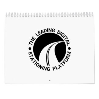 Calendário médio de duas páginas, branco