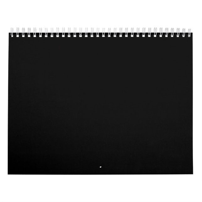 Calendário médio de duas páginas, branco (Capa)