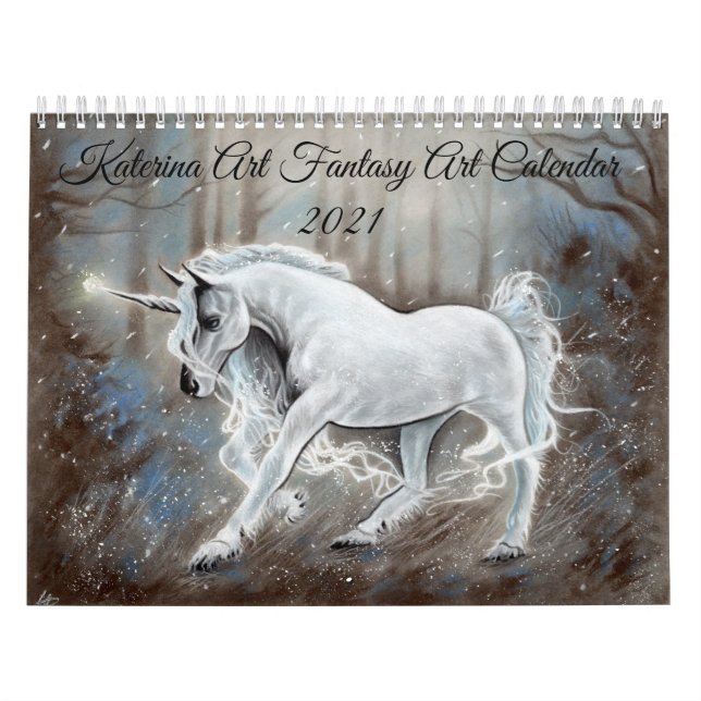 Calendário Médio de Duas Páginas, Branco (Capa)