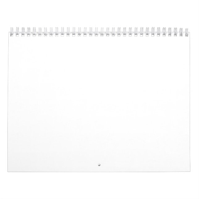 Calendário médio de duas páginas, branco (Capa)