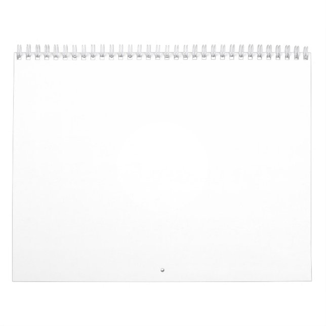 Calendário Médio de Duas Páginas, Branco (Capa)