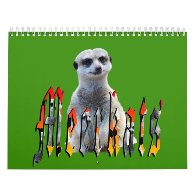 Calendário Meerkats with Style Australian Holidays 2019, (Capa)