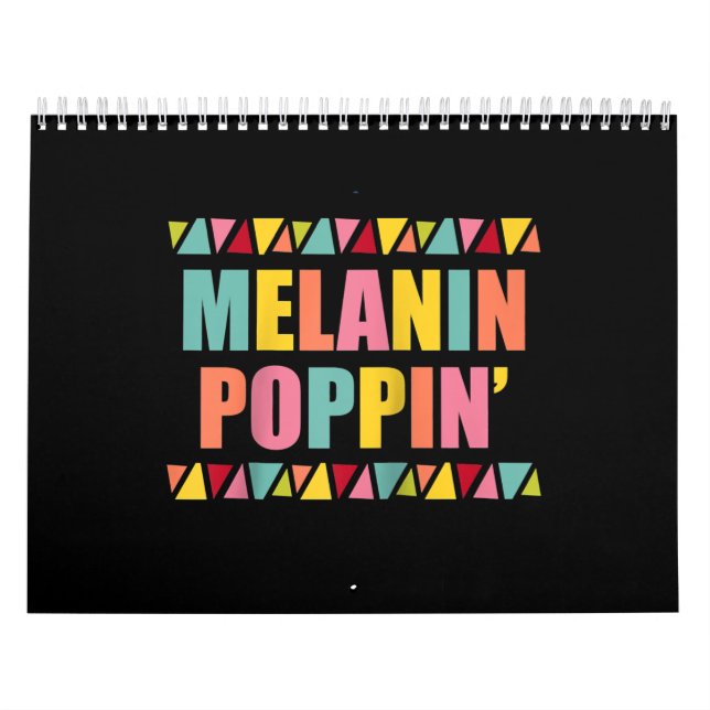 Calendário Melanin Poppin 1990 Hip Hop Dance Black Pride (Capa)