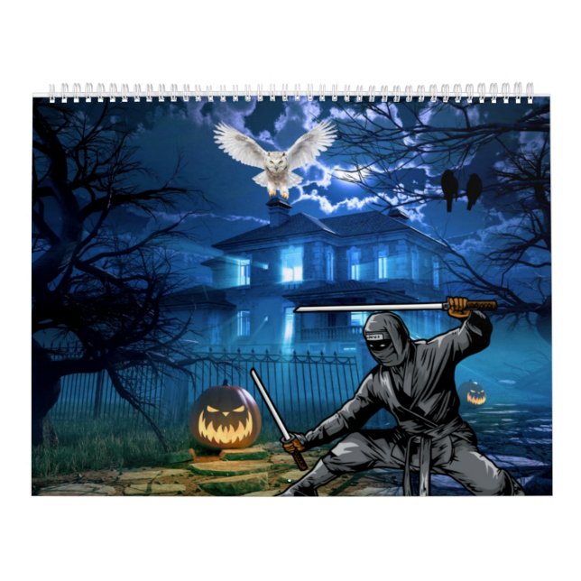 Calendário Melhor design de calender para o halloween e a oca (Capa)