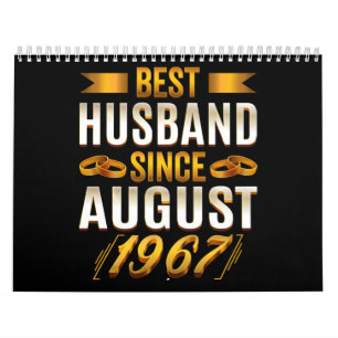 Calendário Melhor Marido Desde Aniversário Engraçado De Ago