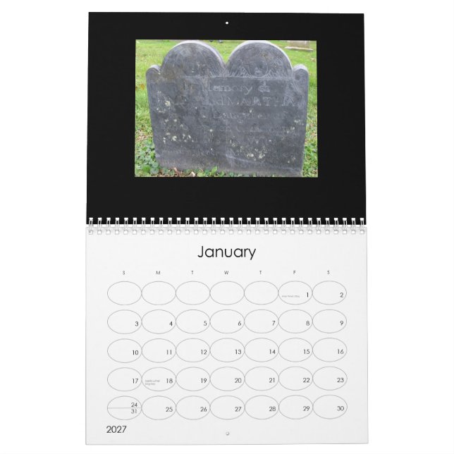 Calendário Memento Mori (Jan 2027)