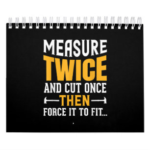 Calendário Mens Engraçada Citação Do Carpinteiro Dizendo P