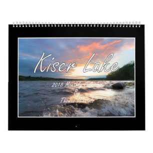 Calendário mensal do lago 2018 Kiser por Tom