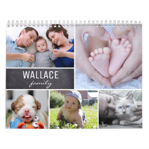 Calendário Mensal Personalizado com Múltiplas Foto