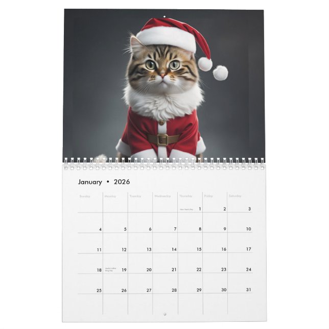Calendário Meowy (Jan 2026)