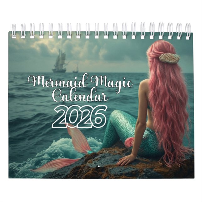 Calendário Mermaid Magic Calendar 2026 (Capa)