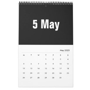 Calendário Meses no ~ branco 2019