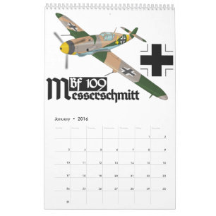Calendário Messerschmitt Bf 109 Luftwaffe