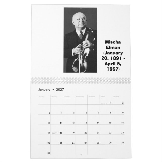 Calendário Mestrado do violino (Jan 2027)