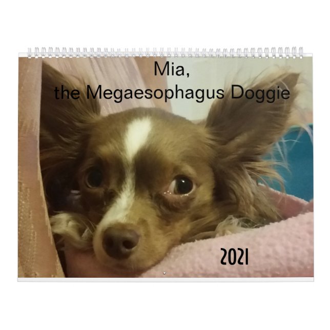 Calendário Mia the Megaesophagus Doggie 2021 Calendar (Capa)