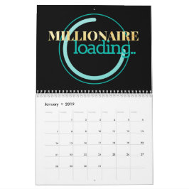 Calendário Milionário que carrega 2019 com os feriados