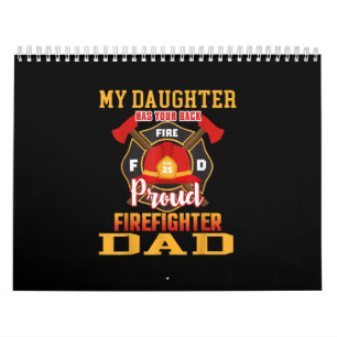 Calendário Minha Filha Tem Seu Pai De Bombeiro Orgulhoso