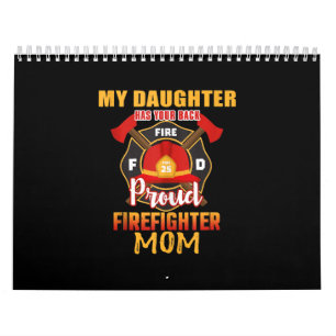 Calendário Minha Filha Tem Sua Mãe De Bombeiro Orgulhosa