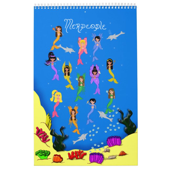 Calendário Mini livro de Posters sobre Sereias (Capa)