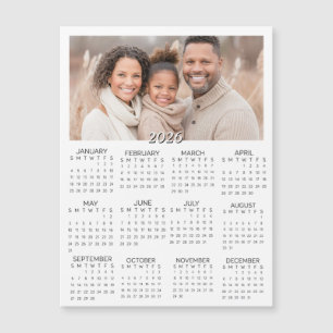 Calendário Miniatura de Fotos Personalizadas 2026