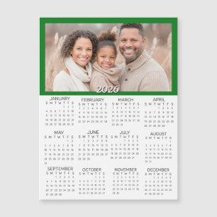Calendário Miniatura de Fotos Personalizadas 2026