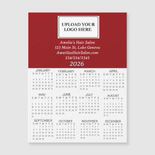 Calendário Miniatura de Logotipo Empresarial 2026