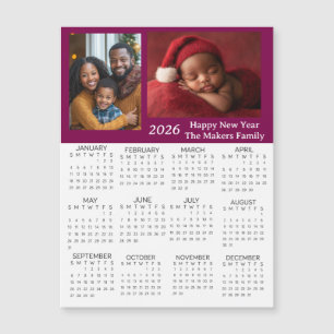 Calendário Miniatura Personalizado de 2026