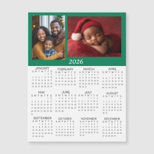 Calendário Miniatura Personalizado de 2026 com Fot