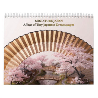 Calendário  Miniature Japan Four Seasons Japanese Dioram