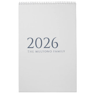 Calendário Minimalist Clean Design