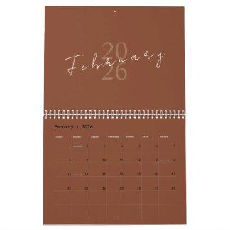 Calendário Minimalist Clean Design