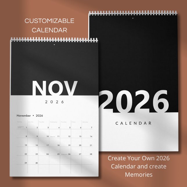 Calendário Minimalist Clean Modern Design Calendar (Criador carregado)