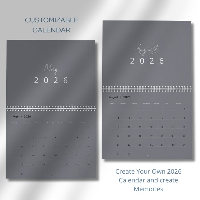 Calendário Minimalist Modern 2026 Wall Calendar (Criador carregado)