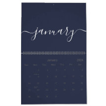 Minimalista branco e marinho 2025