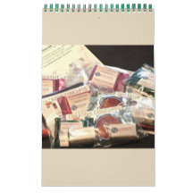 Calendário Minimalista  QUALQUER ANO/TAMANHO/COR/P