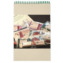 Calendário Minimalista  QUALQUER ANO/TAMANHO/COR/P