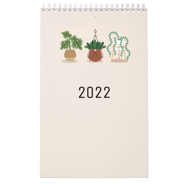 Calendário Mínimo De Design Com Instalações Domést (Capa)