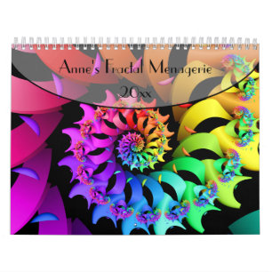 Calendário Mistura variada do Fractal de Anne