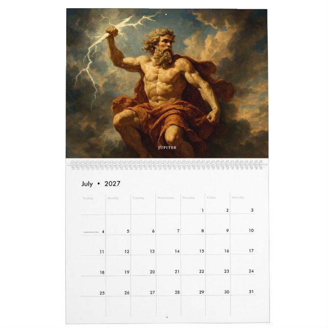 Calendário Mitologia Romana (Jul 2027)